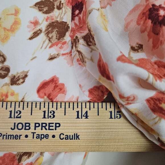 Abercrombie & Fitch Women's Floral Top XXS Smocked Romantic Soft Girl Spring - Picture 8 of 12